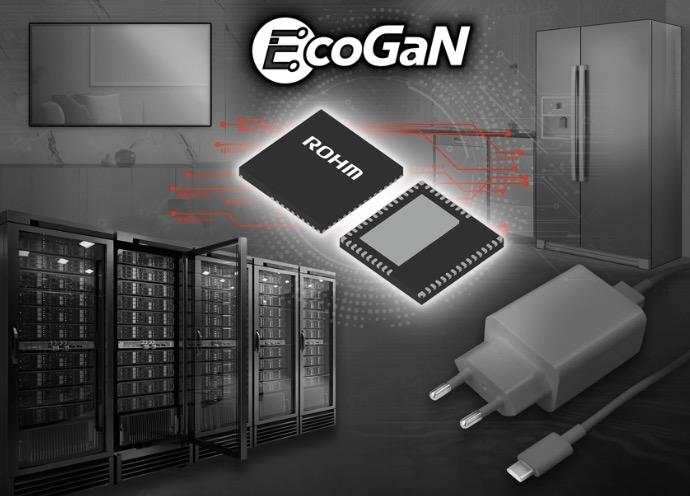 ROHM开发出EcoGaN™ Power Stage IC“BM3G0xxMUV-LB”